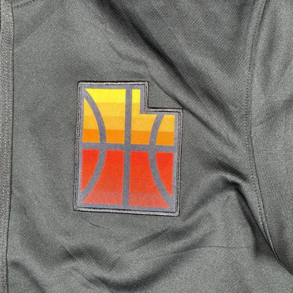 Nike NBA Utah Jazz Dri-FIT Full Zip Hoodie Jacket Men's L Black Team Warmup Logo